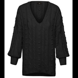 AFRM Bostom Long Cable V-Neck Sweater